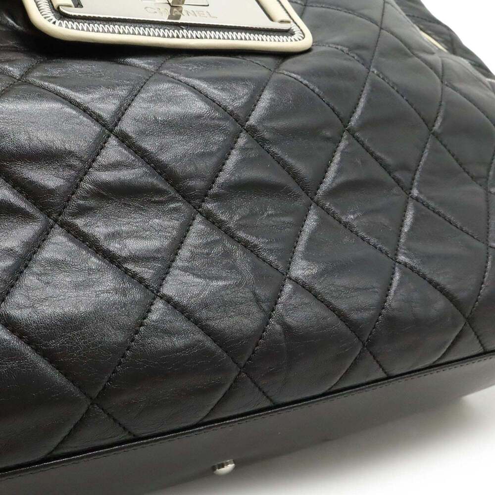 CHANEL Black Leather Tote Bag - Picture 8 of 9